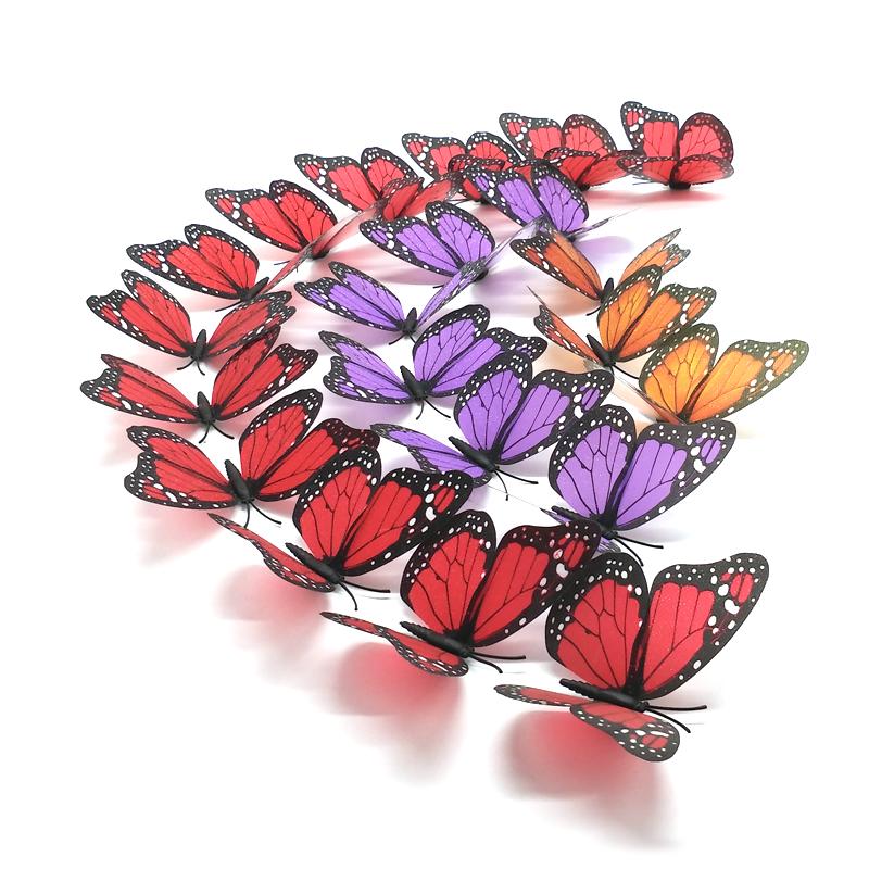 Butterfly Wall Stickers DIY Home Decor With Magnet & Glue Dots