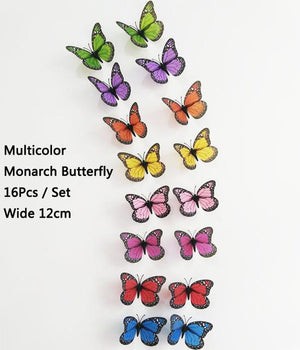 Butterfly Wall Stickers DIY Home Decor With Magnet & Glue Dots
