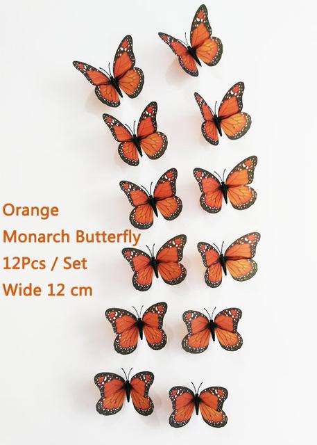 Butterfly Wall Stickers DIY Home Decor With Magnet & Glue Dots