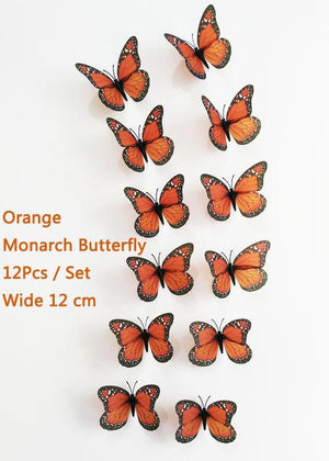Butterfly Wall Stickers DIY Home Decor With Magnet & Glue Dots