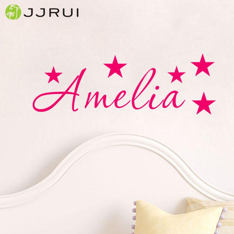 Personalized Name Stars Wall art Sticker Mural Decal