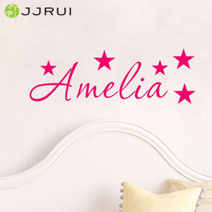 Personalized Name Stars Wall art Sticker Mural Decal